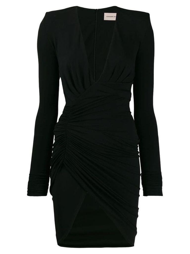 Alexandre Vauthier long-sleeve fitted dress - Black