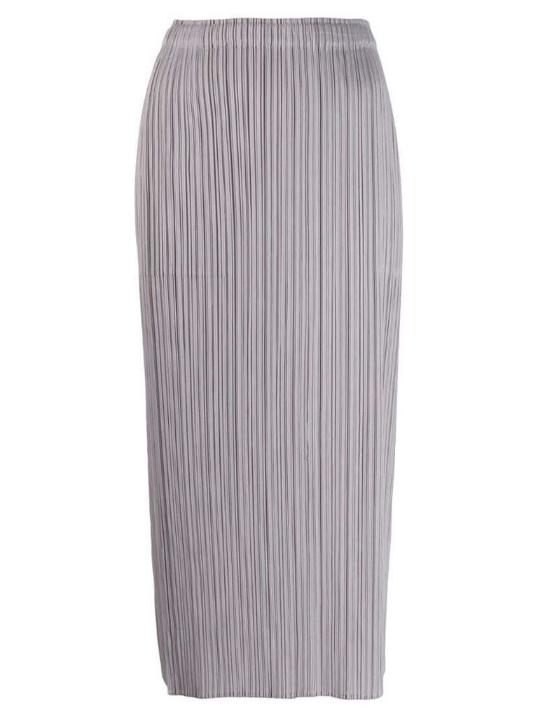 Pleats Please By Issey Miyake pleated midi skirt - Grey