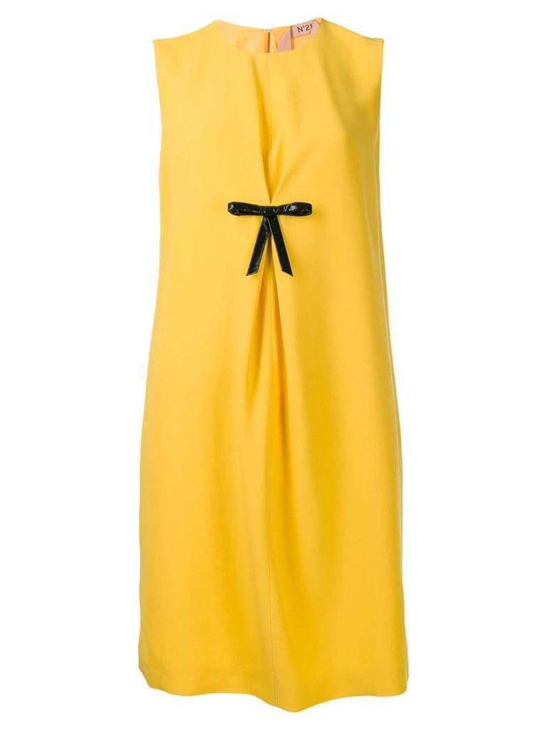 Nº21 bow front shift dress - Yellow