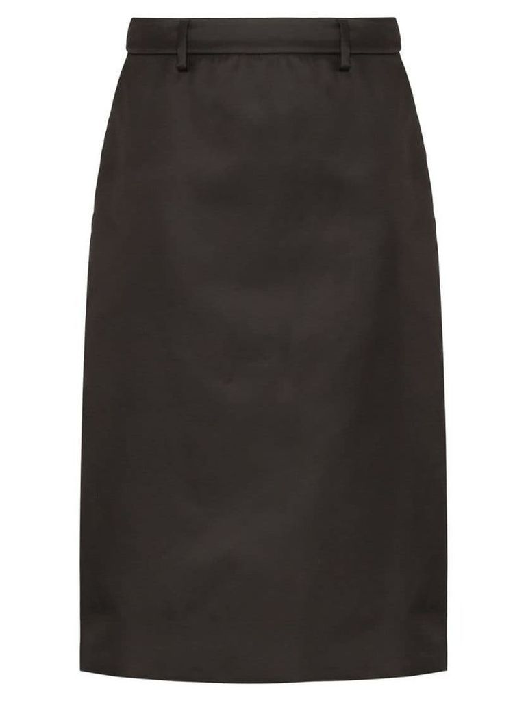 Prada A-line midi skirt - Black