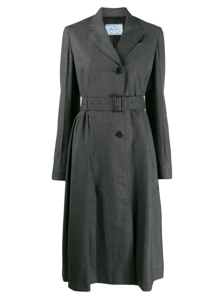 Prada belted coat - Grey