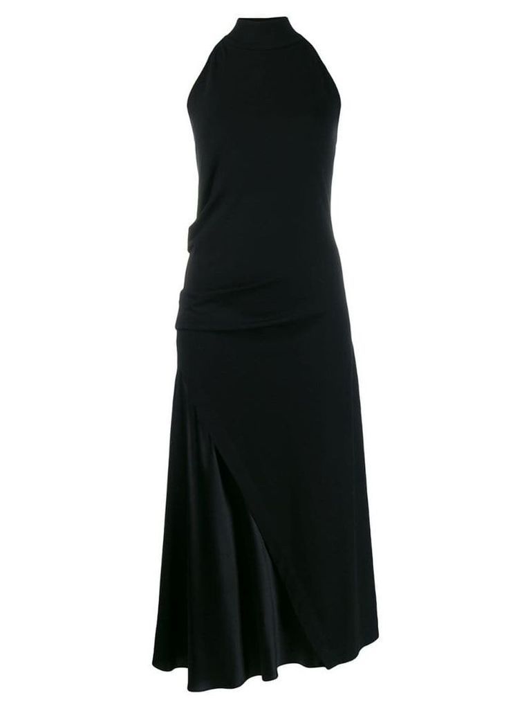 Brunello Cucinelli short-sleeve flared dress - Black