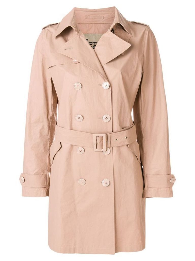 Herno double-breasted trench coat - Neutrals