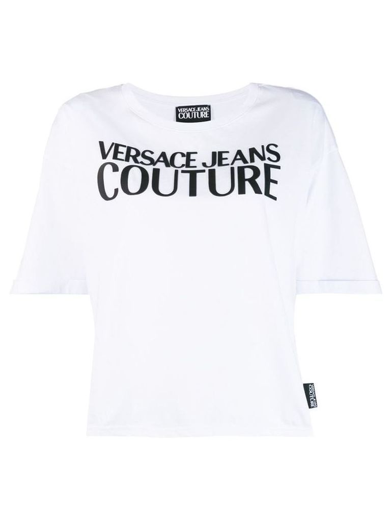 Versace lettering logo T-shirt - White