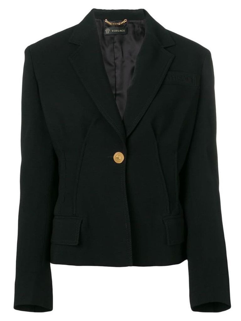 Versace classic tailored blazer - Black