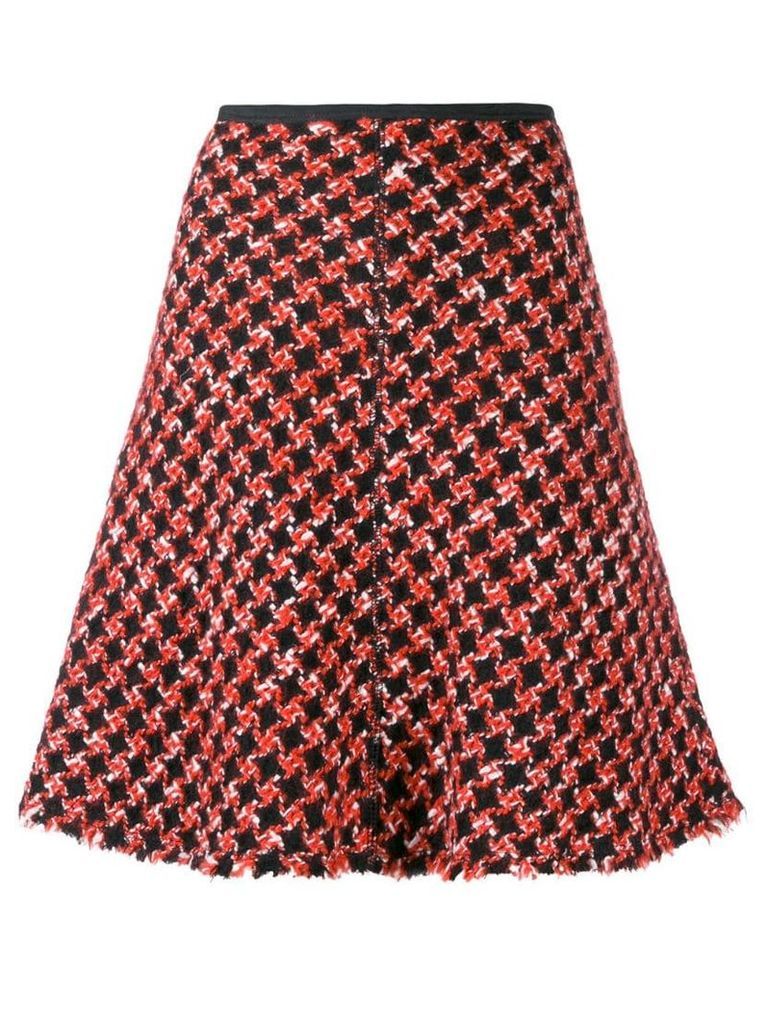 Prada Pre-Owned 1990's woven A-line skirt - Red