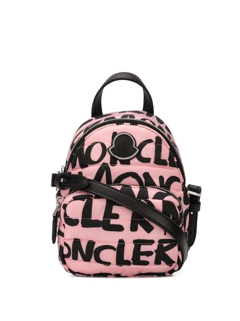Moncler logo shoulder bag - Pink