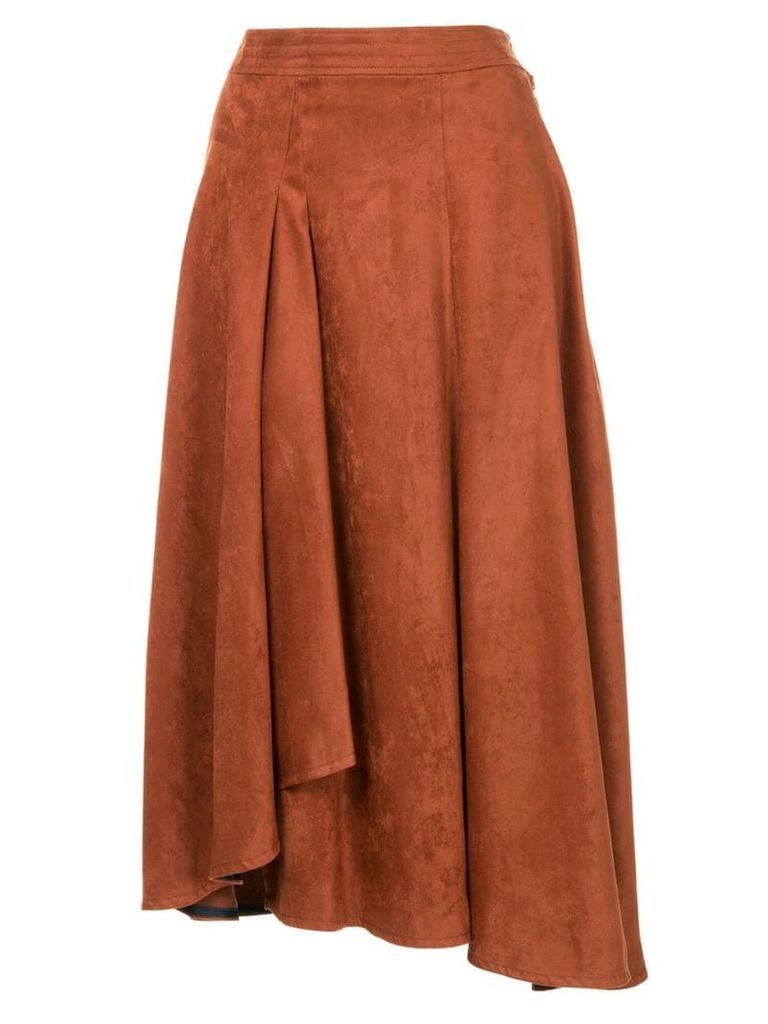 Frei Ea high-waisted flared skirt - Brown