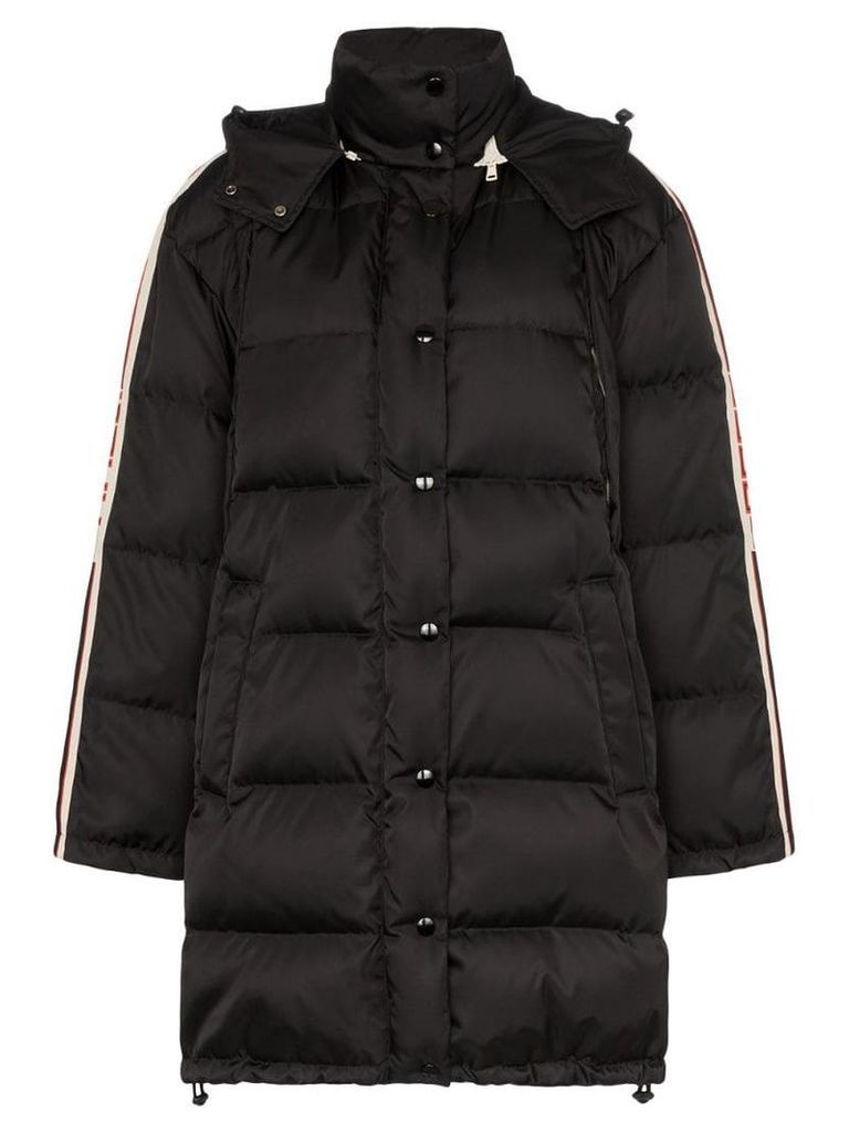 Gucci oversized hooded puffer coat - Black