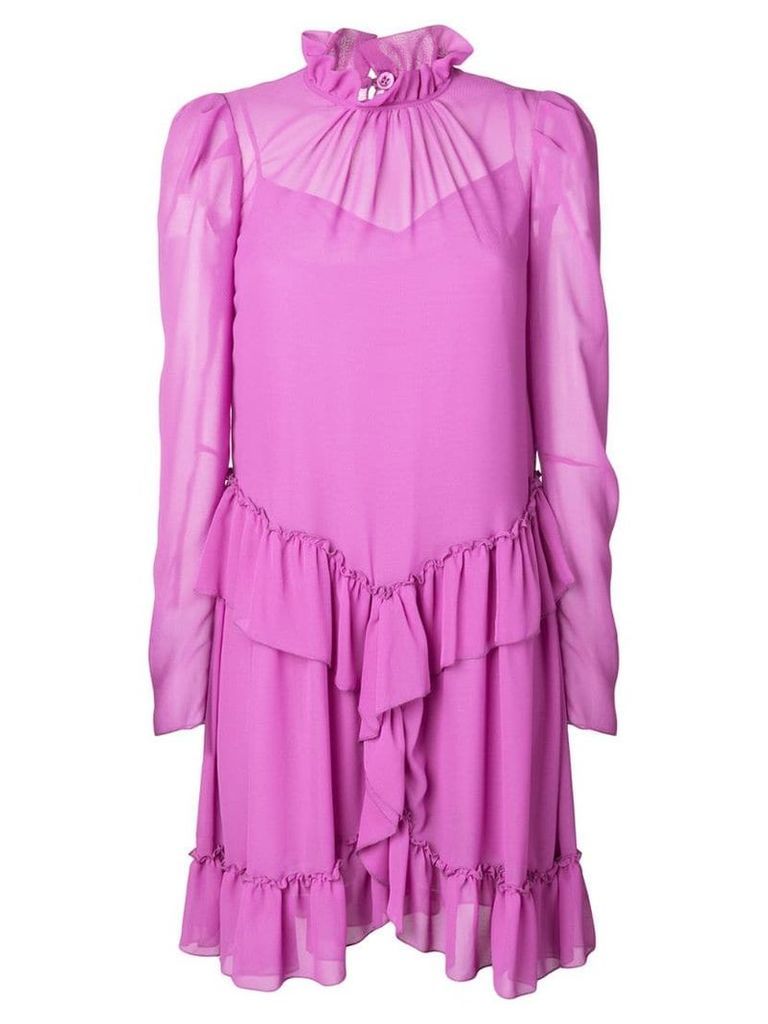 See By Chloé ruffle trimmed dress - Purple