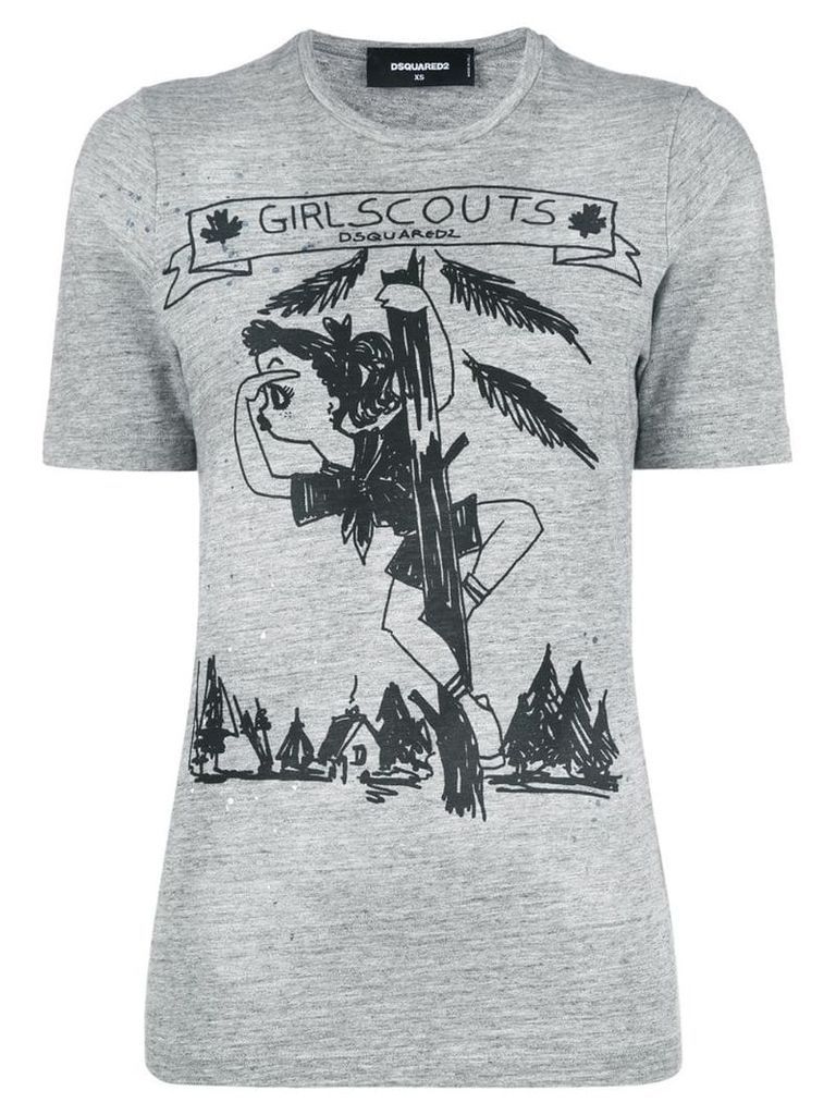 Dsquared2 girl scouts T-shirt - Grey