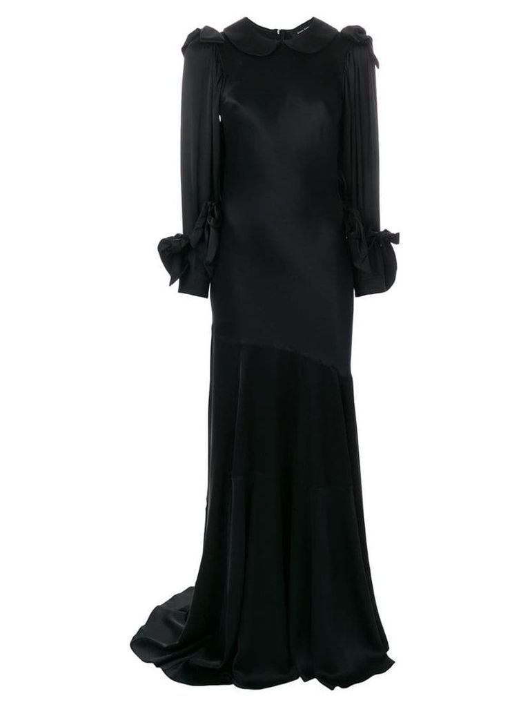 Simone Rocha peter pan collar gown - Black