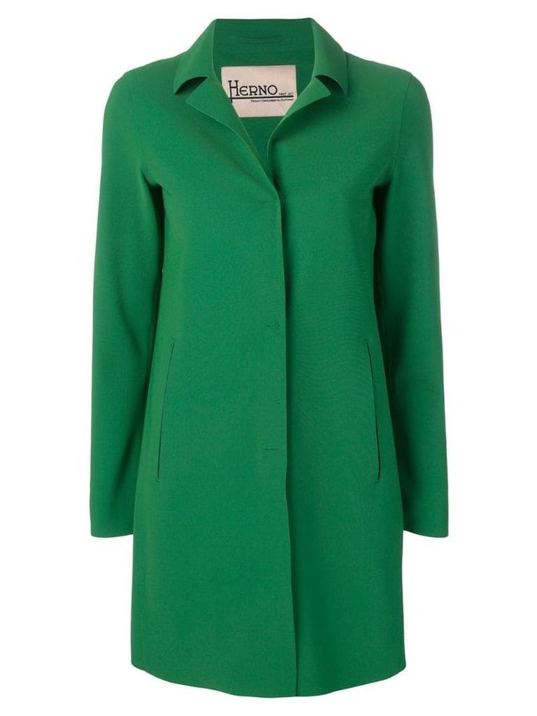Herno classic single-breasted coat - Green