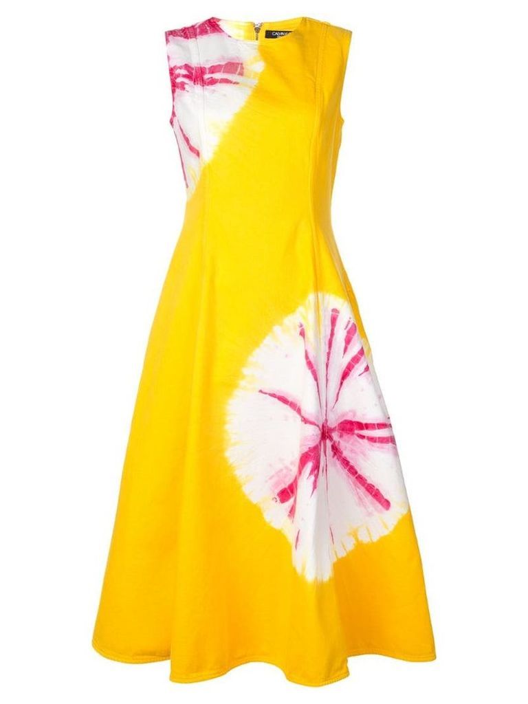 Calvin Klein 205W39nyc flower stamps dress - Yellow