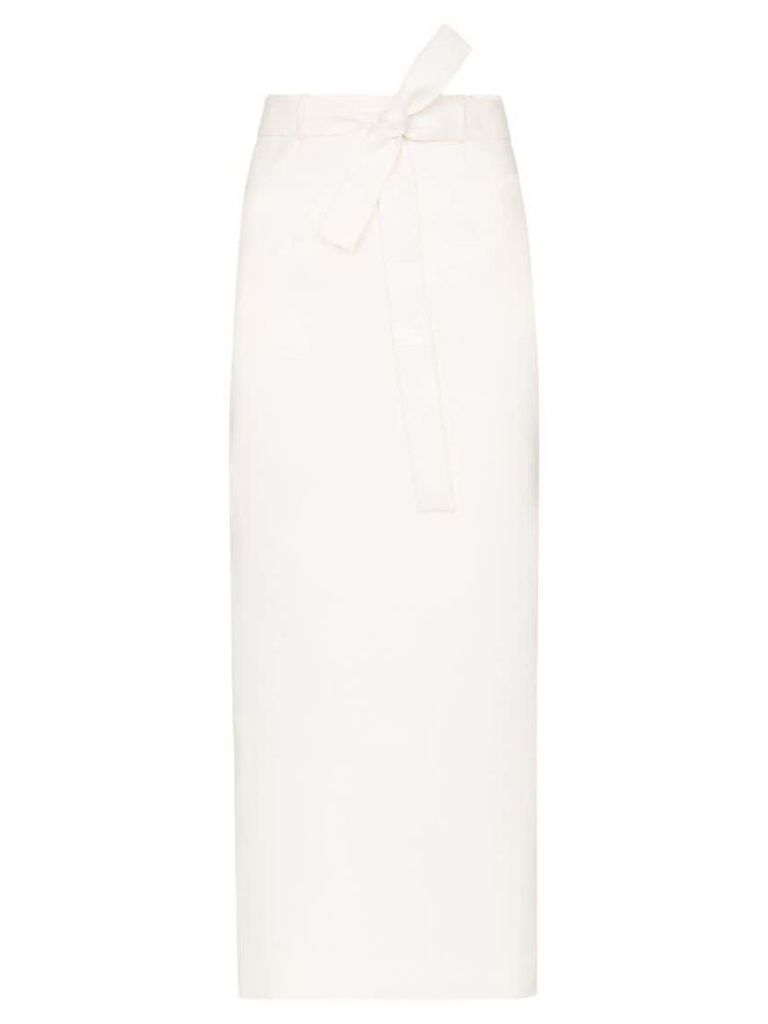Matériel belted mid length skirt - Neutrals