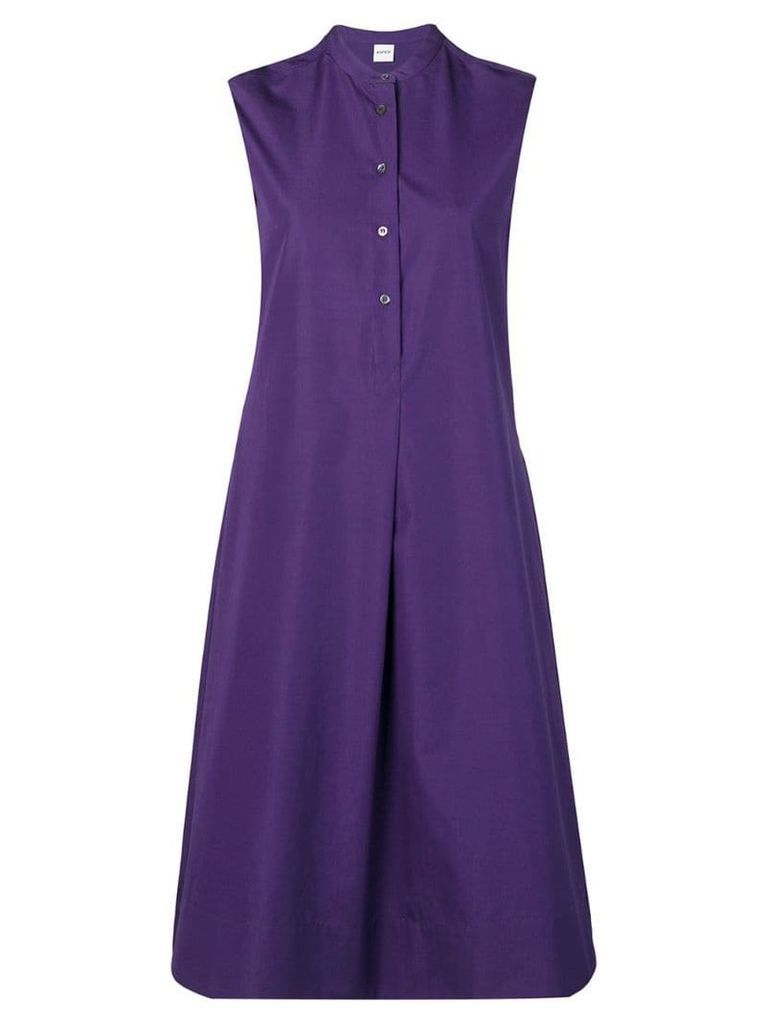 Aspesi flared shirt dress - Purple