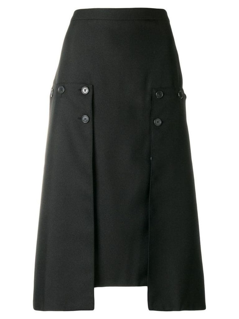 Rokh pleated panel skirt - Black