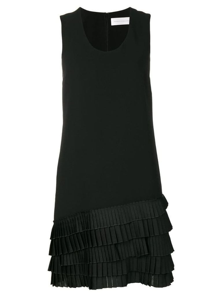 Victoria Victoria Beckham pleated-hem dress - Black