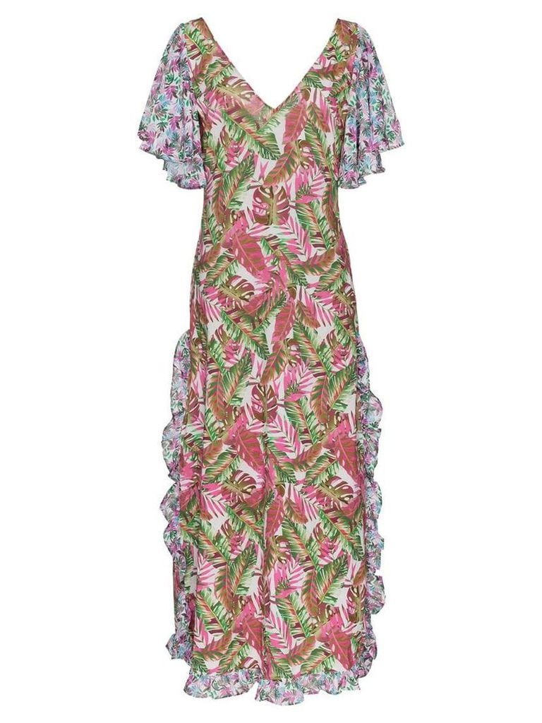 All Things Mochi leandra floral maxi dress - Pink