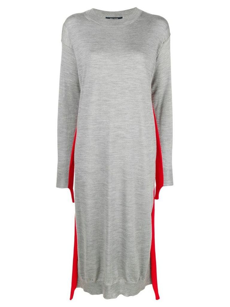 Sofie D'hoore stripe detail sweater dress - Grey