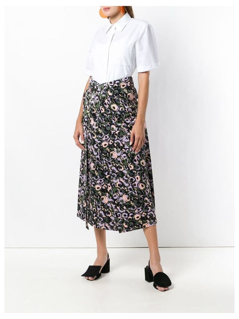 Marni floral print midi skirt - Green