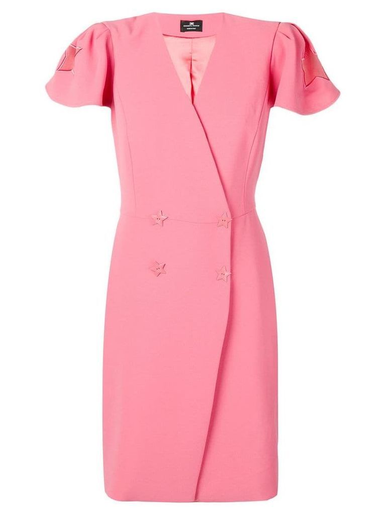 Elisabetta Franchi star detail dress - Pink