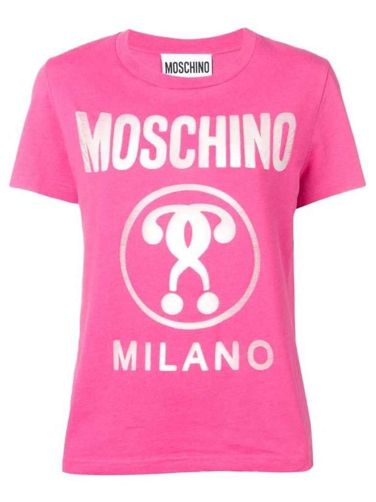 Moschino logo print T-shirt - Pink