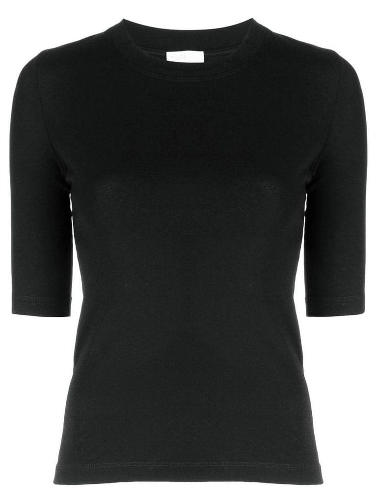 Rosetta Getty cropped sleeve T-shirt - Black