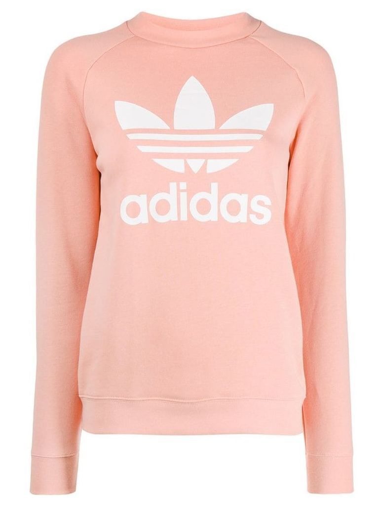 Adidas logo printed sweater - Pink