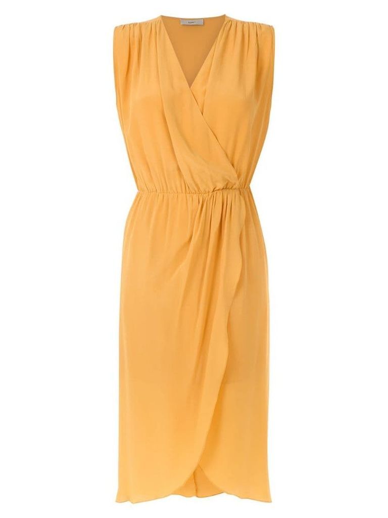 Egrey silk wrap dress - Yellow