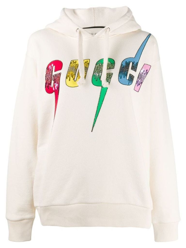 Gucci oversized Gucci Blade hoodie - Neutrals