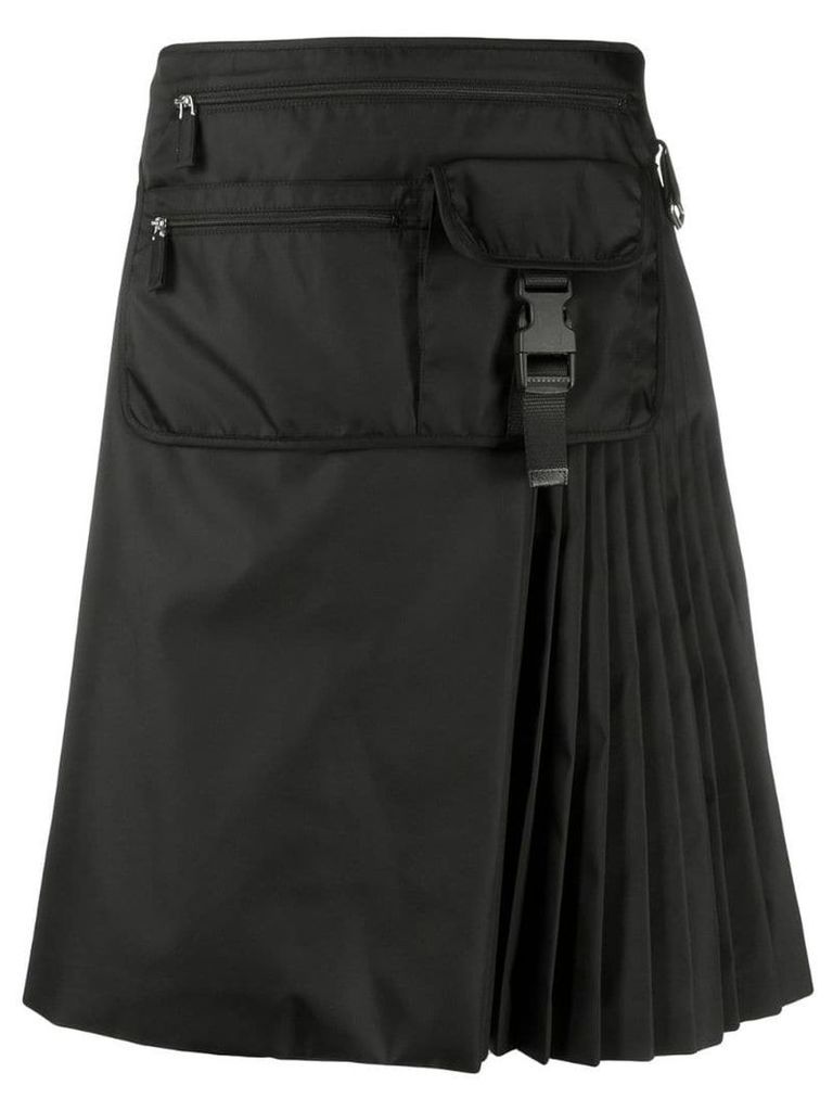 Prada A-line front pocket skirt - Black