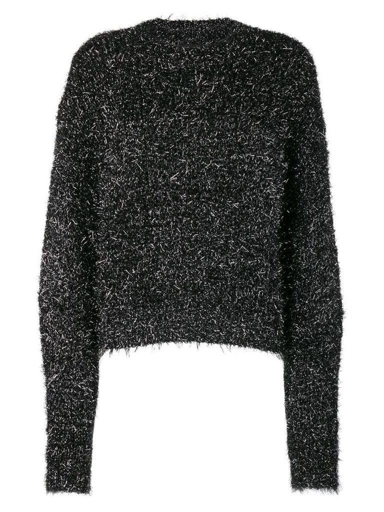 Isabel Marant tinsel knitted jumper - Black