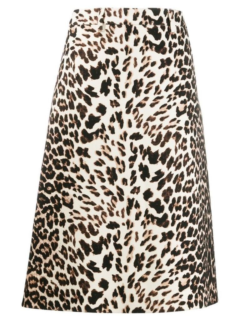 Prada leopard print skirt - Neutrals