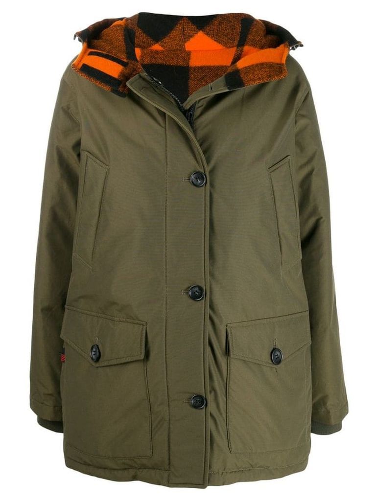 Woolrich single-breasted coat - Green