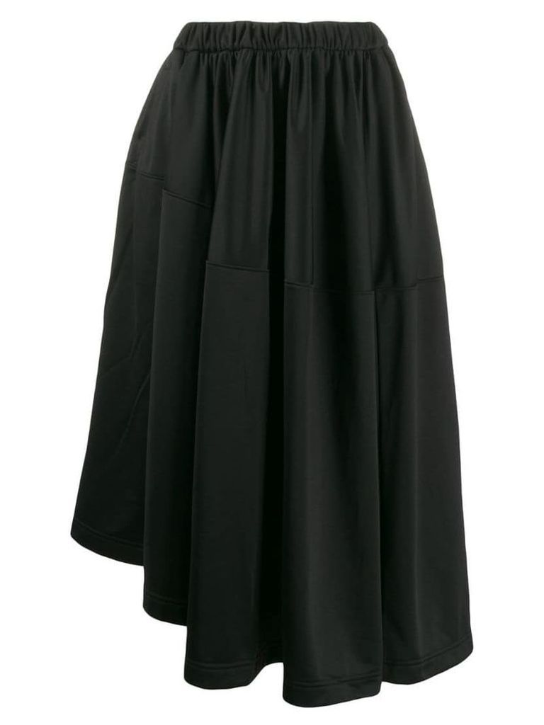 Y-3 asymmetric hem full skirt - Black