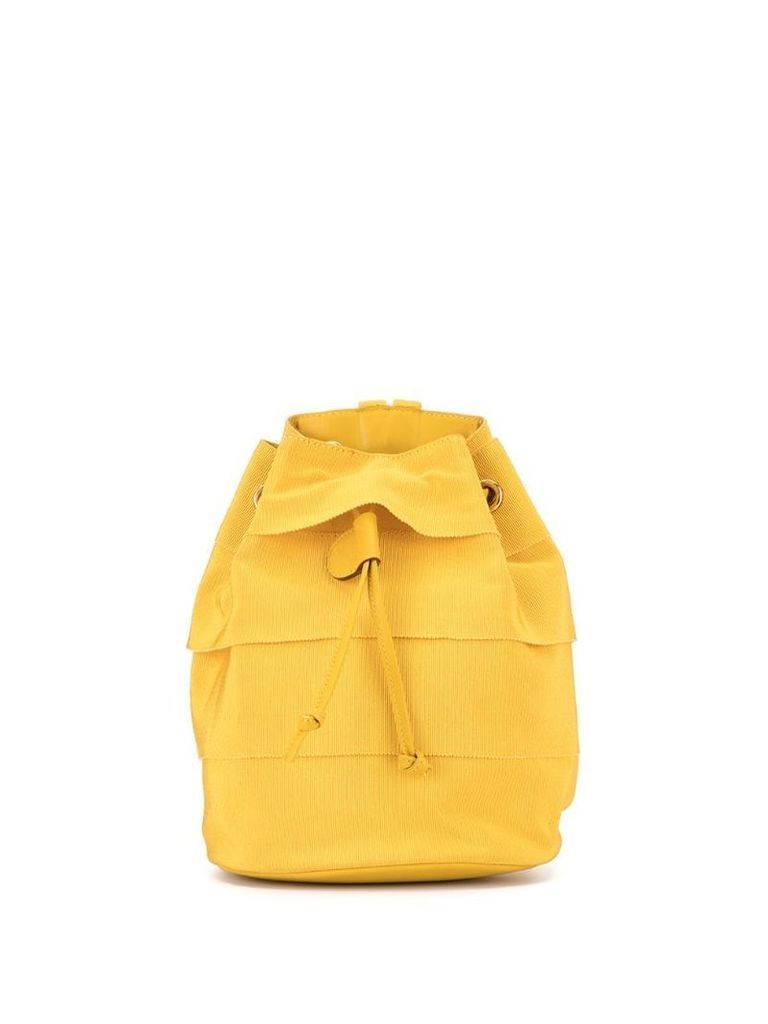 Salvatore Ferragamo Pre-Owned Vara drawstring backpack - Yellow