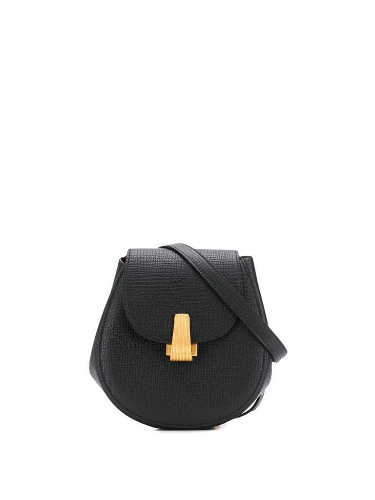 Bottega Veneta foldover leather belt bag - Black