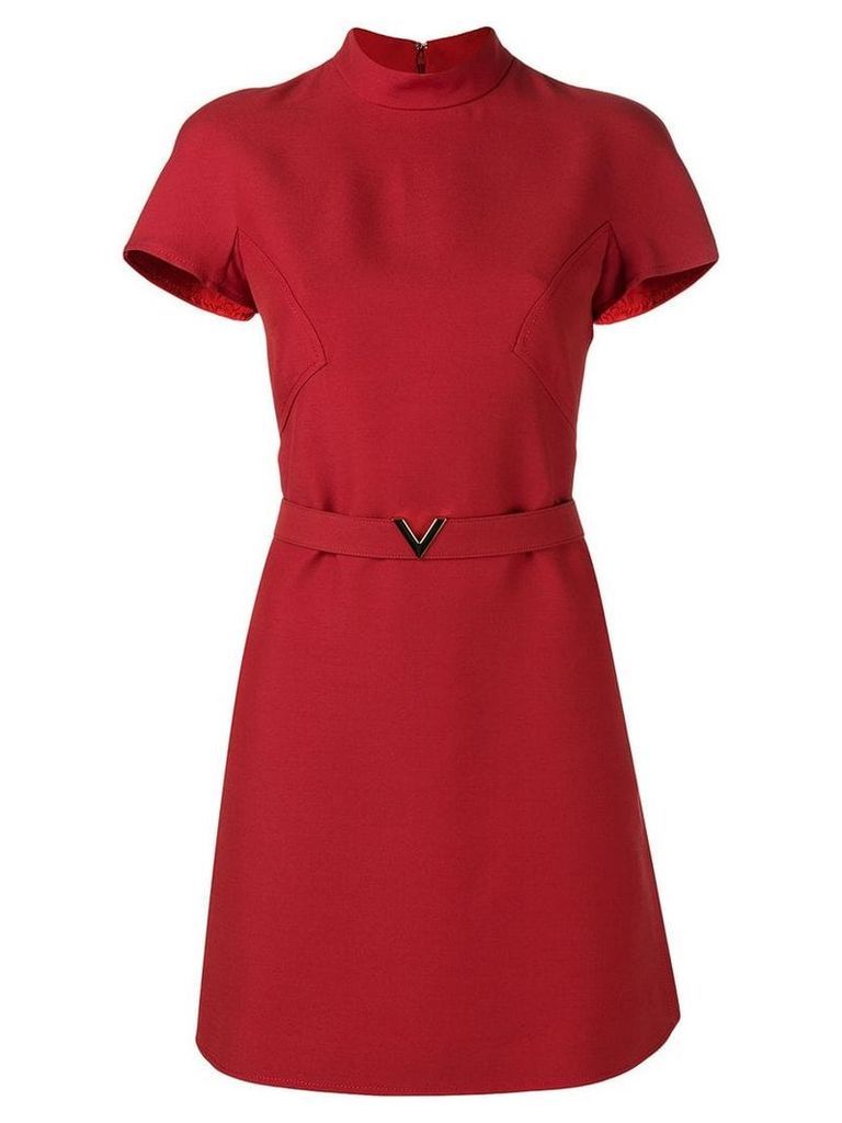 Valentino structured belted mini dress