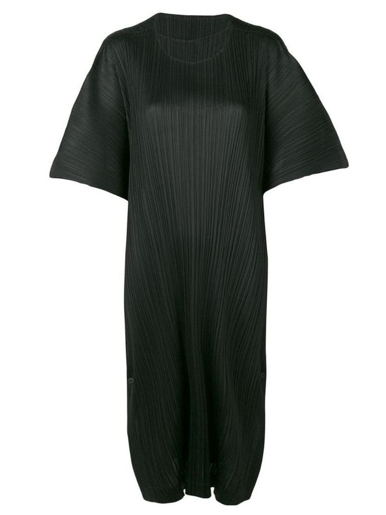 Pleats Please By Issey Miyake oversized midi dress - Black