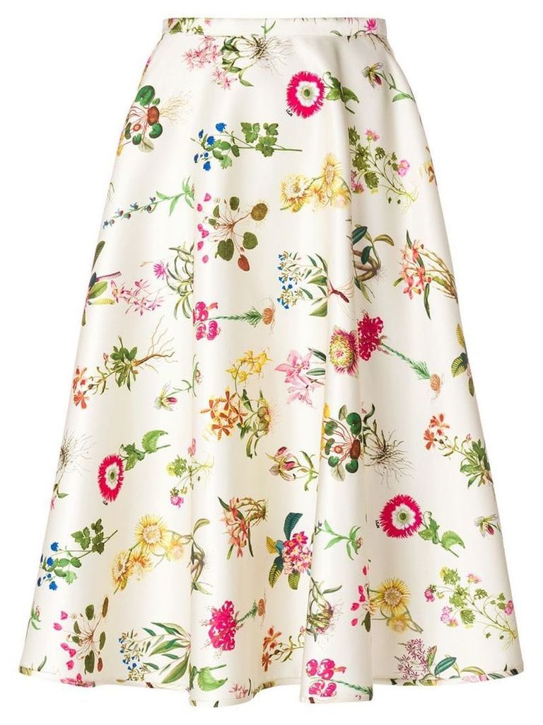 Nº21 floral print skirt - Neutrals
