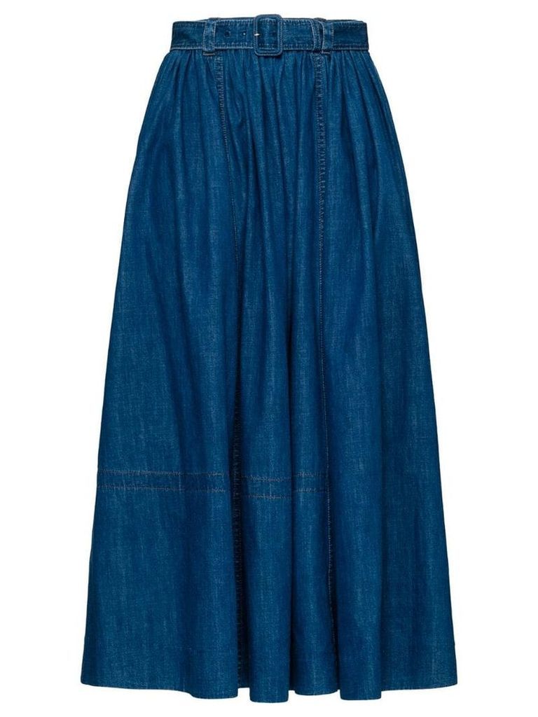Prada long denim skirt - Blue