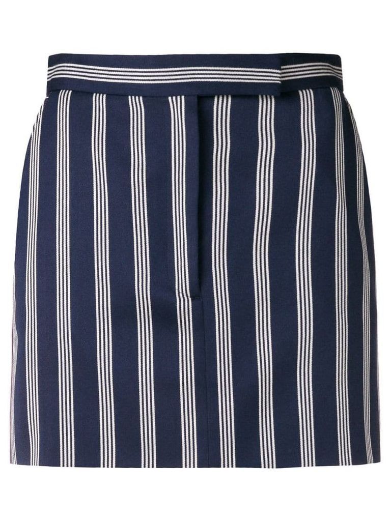 Thom Browne 4-Bar Repp Stripe Miniskirt - Blue