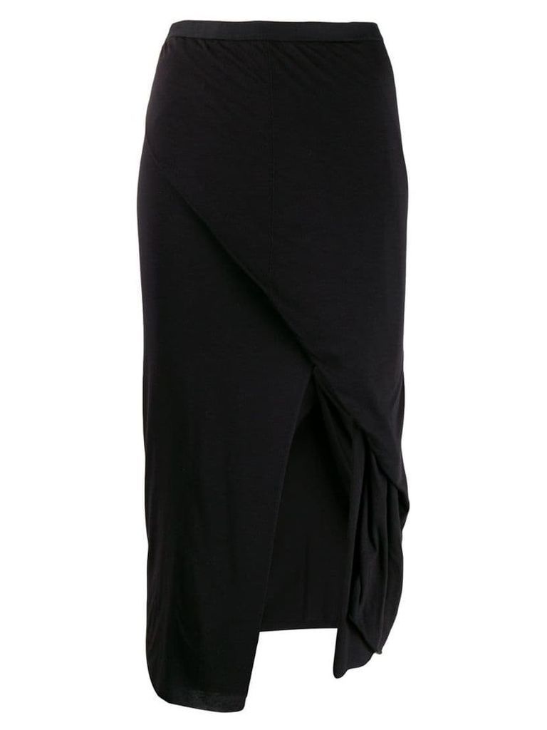 Rick Owens Lilies wrap style skirt - Black