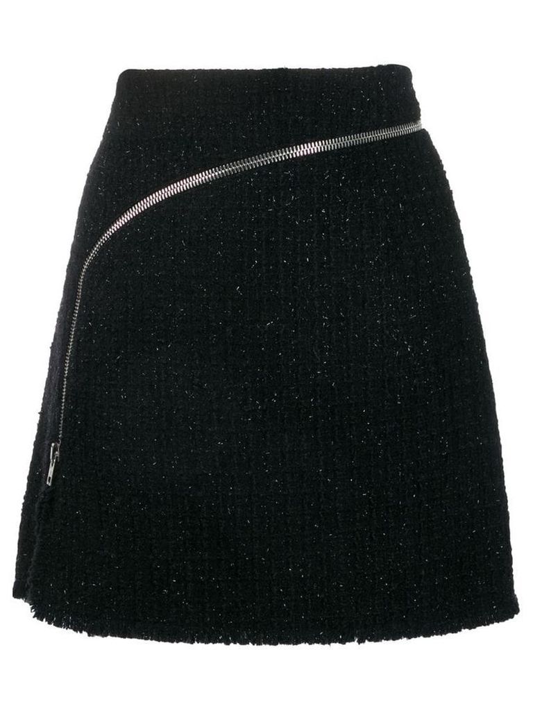 Alexander Wang zipper a-line skirt - Black