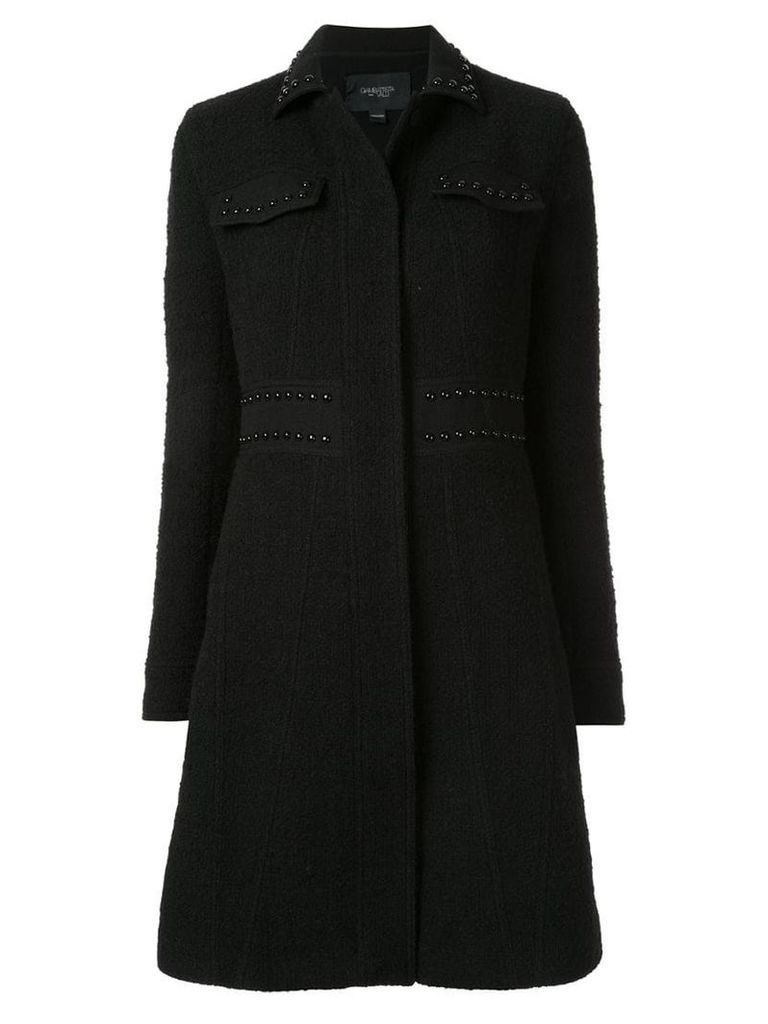 Giambattista Valli stud detail coat - Black
