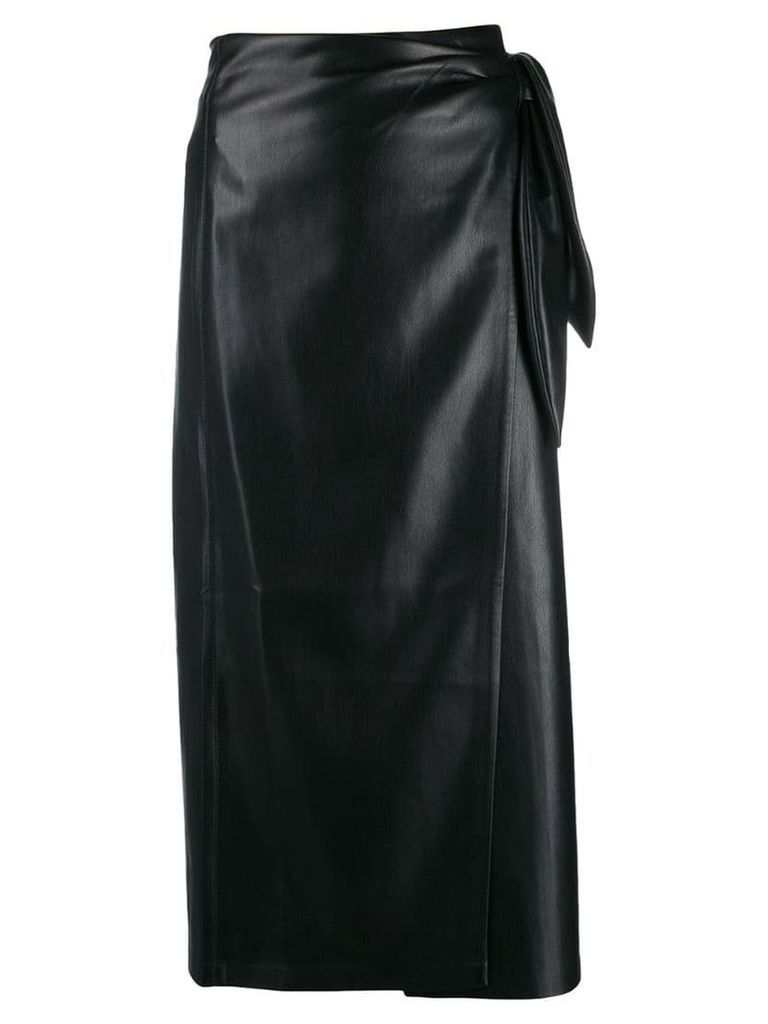 Nanushka wrap pencil skirt - Black