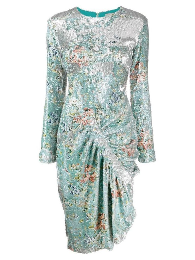 Preen By Thornton Bregazzi Daisy sequin dress - Silver