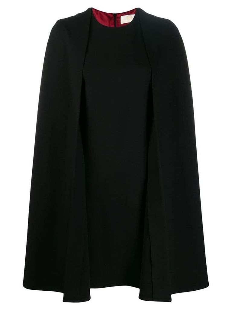 Sara Battaglia cape-style mini dress - Black