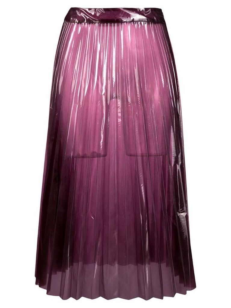Ssheena sheer pleated skirt - Pink